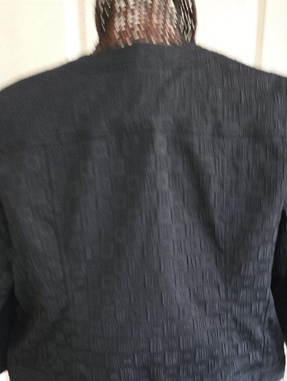 Ruby Rd. Black Textured Cropped Jacket - Picture 9 of 12